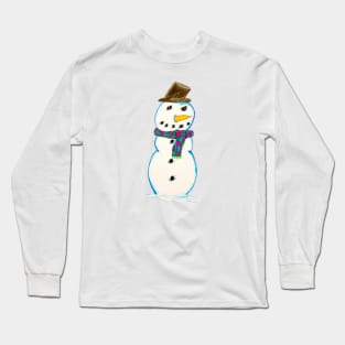 Christmas Cutie Snowman Long Sleeve T-Shirt